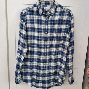 Mens Croft & Borrow Flannel Button Down Shirt Size S